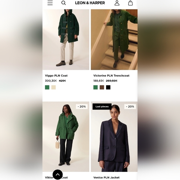 Leon and Harper, yellow Wool & Mohair duffle jacket Euro L - Picture 12 of 17